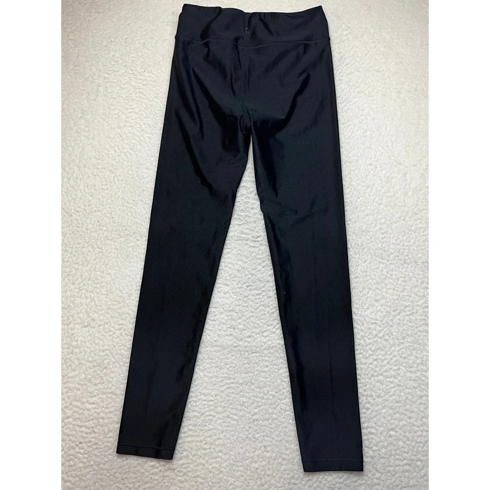 Athleta Girl Leggings Girls XXL 16 Black Chit Chat Shine Tight High Rise Active